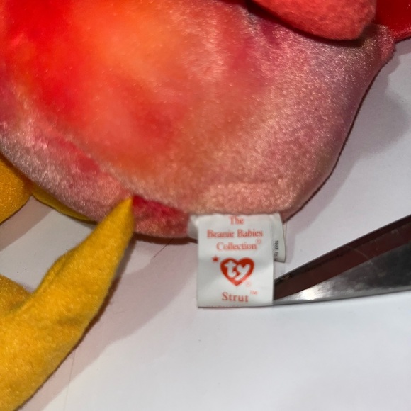RARE retired beanie baby with tag errors - Strut the Rooster 1996 - Picture 4 of 4